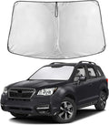 EcoNour Windshield Sun Shade Compatible for Subaru Forester 2014–2018 | SUV Front Window Sunshade | Foldable Sun Visor Cover | UV Protection & Heat Reduction