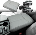 Muslogy Center Console Cover Compatible with Honda Pilot 2023 2024 2025, 2024 2025 2026 Ridgeline/Passport Accessories Armrest Pad Lid Cushion Console Protector Vegan Leather Extra Soft(Gray)