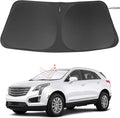 Windshield Sun Shade Custom Fit for 2017-2024 2025 Cadillac XT5 Accessories Foldable Sunshade Sun Blocker Protect Car from Sun Rays & Heat Damage Keep Car Cooler