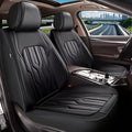 YORKNEIC Fit for Hyundai Veracruz Seat Covers 2007-2012: Leather Waterproof Car Seat Covers Anti-Slip Protector 2 Front Seat Set (2 Seats, Black)