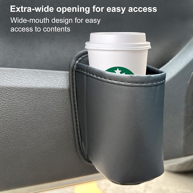 VOJKOREL Universal Door Water Cup Holder, car Multi-Function Storage Rack, car seat Back Beverage Holder, Suitable for Water Cups, Mobile Phones, Drinks, Coffee, etc.(Black)