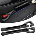 fccairms 2PCS Car Seat Gapster, Car Seat Gap Filler for Filling Gaps Between Consoles, No Drop Seat Guard with Storage Slot, Black