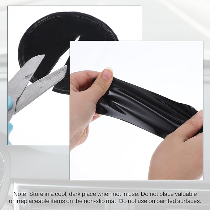 10 Pcs Car Dashboard Non Slip Mat, Sticky Pad for Car Dashboard Anti-Slip Gel Pads Removable Silicone Reusable Picky Pad Multi Sticky Mat for Cars Kitchen Pet Bowl Mats