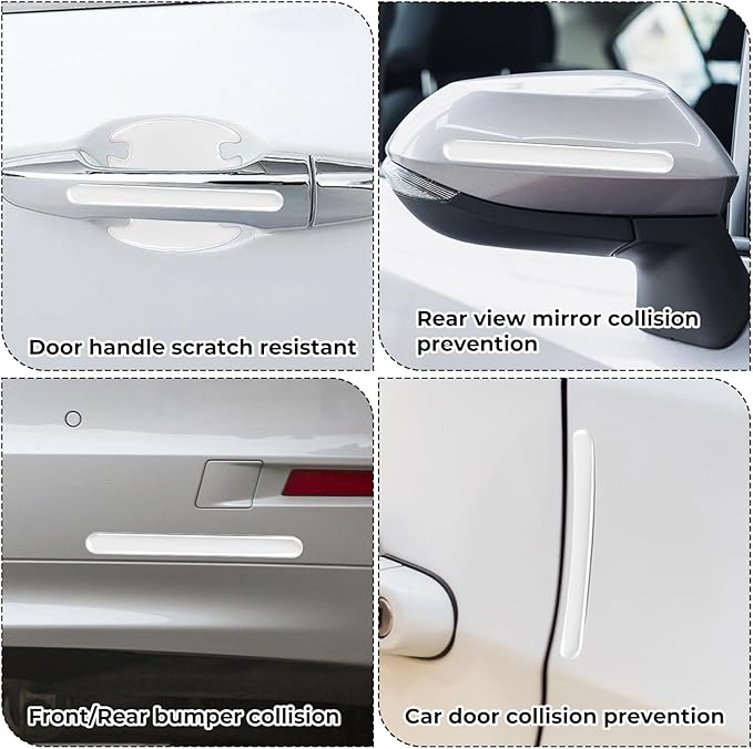 16PCS Car Door Handle Protector, Transparency Car Door Handle Scratch Protector, Waterproof Cars Handles Protecting, for Most Cars Handles