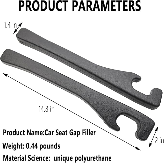 Uootill Car Seat Gap Filler Set of 2,Seat Gap Organizer, No Drop Seat Guard,2025 New Car Seat Side Gap Filler Organizer, Drop Seat Guards for Cars (Black 2Pcs)