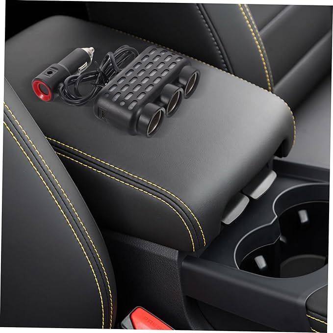 Car Charger Adapter with Multiple USB Ports for Fast Charging Mobile Phones Lighter Outlet Multiport Vehicle Charger Compatible Efficient and Safe Charging