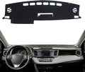 KEYOOG Dashboard Cover Dash Mat Fit for 2018-2013 to-yota RAV4 (Not Fit 13-14 EV Models),Car Dash Board Mat Anti-Glare Carpet,Non-Slip Pad Sunshield Protector (Black)