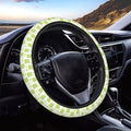 FeHuew Cute Frog Green Leaves Steering Wheel Cover for Women, Girls 15 inch Universal Auto Car Anti Slip Wrap Steering Wheel Covers Fit for Vehicles, Truck, SUV