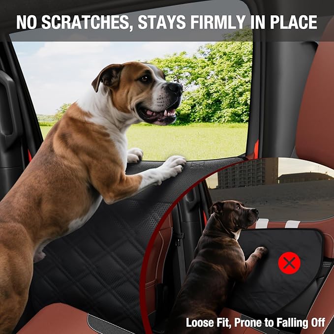 Surfcabin Dog Car Door Protector – 20% Larger Design for Trucks & Large SUVs, Thickened Waterproof Door Panel Covers, Protects Doors from Dog Scratching