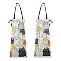 ALAZA Hanging Car Trash Bags Garbage Bag Trash Can for Back Seat Small Cat Cute Washable Storage Bag Retractable 2 Pack