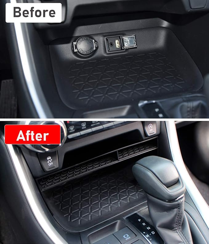 Jaronx Compatible with Toyota RAV4 Center Console Organizer 2025 2024 2023 2022 2021 2020 2019,Center Console Storage Organizer Tray RAV4 Accesssories