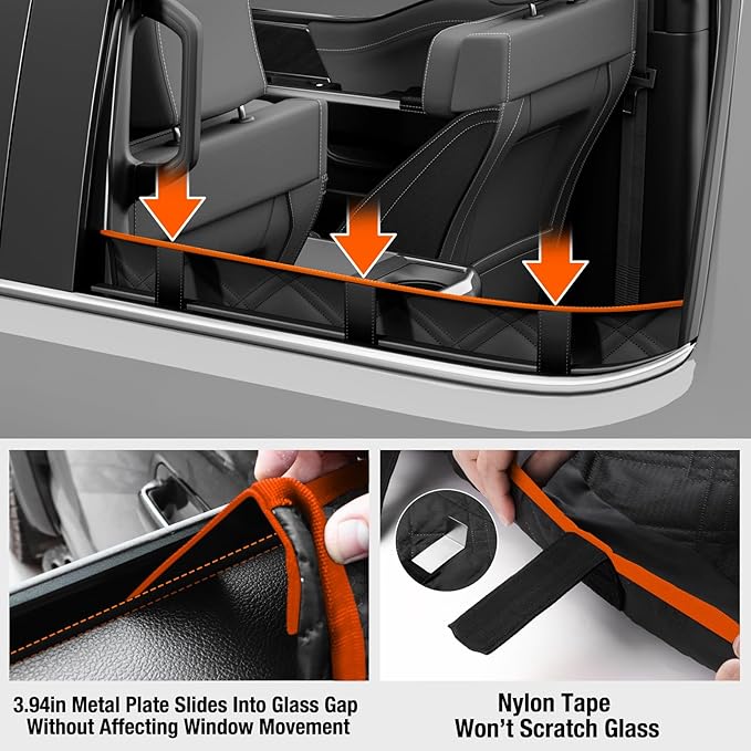 Surfcabin Door Protector from Dog Scratching– 20% Larger Designed Dog for 𝐓𝐫𝐮𝐜𝐤𝐬 & 𝐋𝐚𝐫𝐠𝐞 𝐒𝐔𝐕𝐬, 2 Packs [Left + Right] Thickened Waterproof Car Door Protector