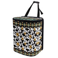 Tribal Aztec Cow Print Car Trash Bin Interior Accessories Portable Leak Proof Vehicle Garbage Cans Bag for Back Seat Washable Mini Car Trash Cans
