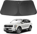 Windshield Sun Shade Fit for 2020 2021 2022 2023 2024 2025 Kia Telluride Accessories Sunshade Shield Blocker Fodable Sun Visor Protector