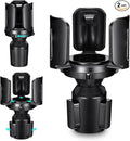 2 Pack Car Cup Holder Expander Adapter (Adjustable) This Hill All Purpose Cup Holder Expander for Car with Rubber Fits Less Than 5.51" Large Bottles & Mugs & Foods & Drinks