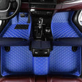 Custom Waterproof Leather Car Floor Mats Fit for Most Car SUV Truck & Sportscar All Weather Protection Vehicles (Blue)