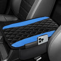 Car Center Console Cover for Acura MDX 2022 2023 2024, Memory Foam Arm Rest Cover Pad Comfortable Waterproof Armrest Cushion with 2 Storage Bags Universal Accessories,D/Blue