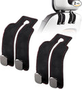JinnEterri Car Purse Hook Purse Hook for Car Seats Headrest Car Seat Hooks,Heavy Duty Vehicle Organizer for Handbags, Groceries, Purses, Keep Car Tidy (Black, 2 Pack)