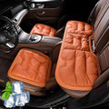 Car Seat Cushion,Personalized Lumbar Support Cushion (Orange,Three-Piece Set)