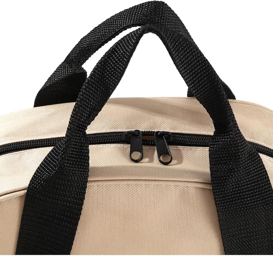YELAIYEHAO Cable Bag - Jumper Cable Bag - Storage & Organizer for Cables, Cords, and Hoses (Beige, 15.7 X 15.3X 4.3INCH)