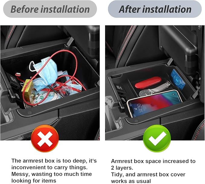SKTU for 2022 2023 2024 Acura MDX Center Console Organizer 2022 2023 2024 MDX Console Organizer Tray 2024 MDX Console Tray 2024 MDX Accessories