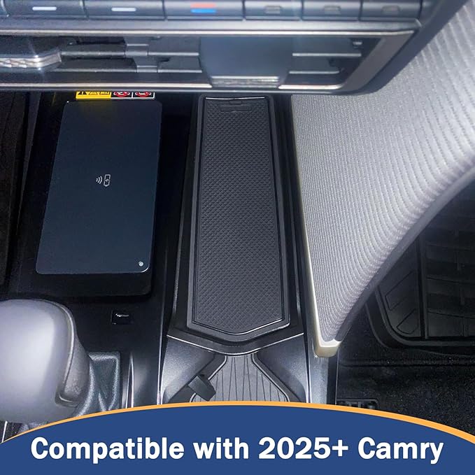 TOPINSTALL Front Center Console Tray Compatible with 2025 2026 Toyota Camry Accessories, Gear Shifter Right Side Console Organizer Inserts Storage Interior Accessories