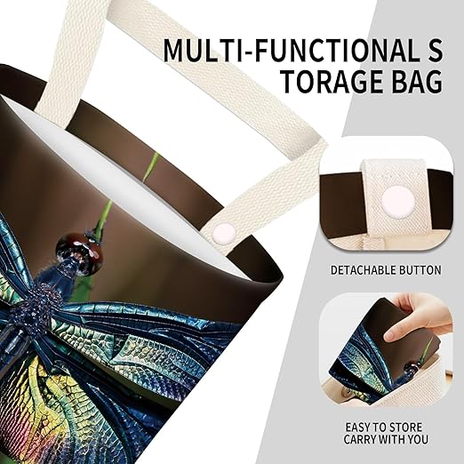 ADQWIOVL Car Garbage Can, Seat Back Hanging Cute Car Trash Can Bag, Car Organizer and Storage Bag for Travelling, Outdoor Cute Dragonfly