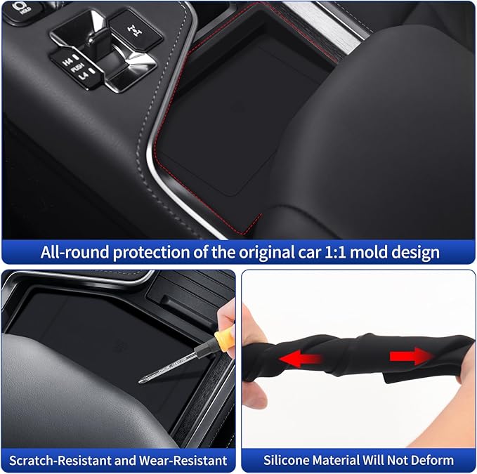 Wireless Charger Silica Gel Pad for 2024 2025 2026 Lexus Gx550 & 550h Car Wireless Charger Electric Non-Slip Silicone Mat Silica Gel Pad (Not a Charging Device) Lexus gx 550 Accessories