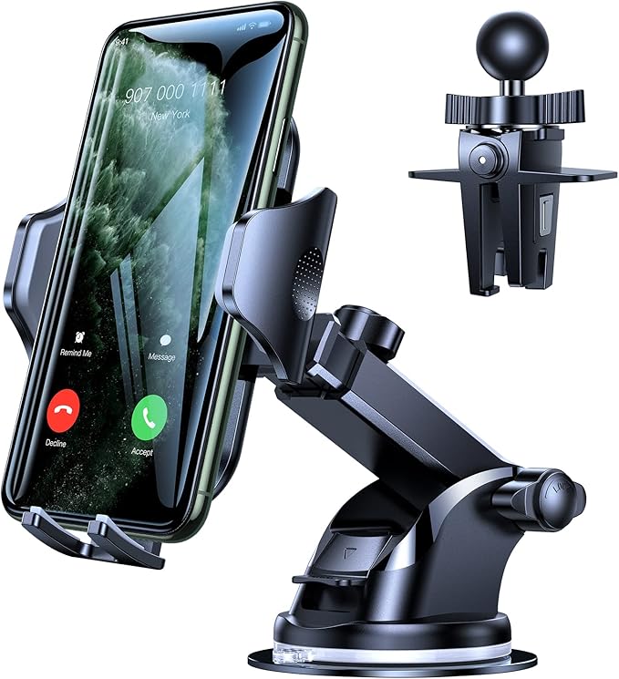 VICSEED [No.1 Powerful Suction] [Rally Racing-Grade Stability] Phone Holders for Your Car 2025 Upgraded Car Phone Holder Mount Truck Stand for Dashboard Windshield Vent for iPhone Samsung All Phones