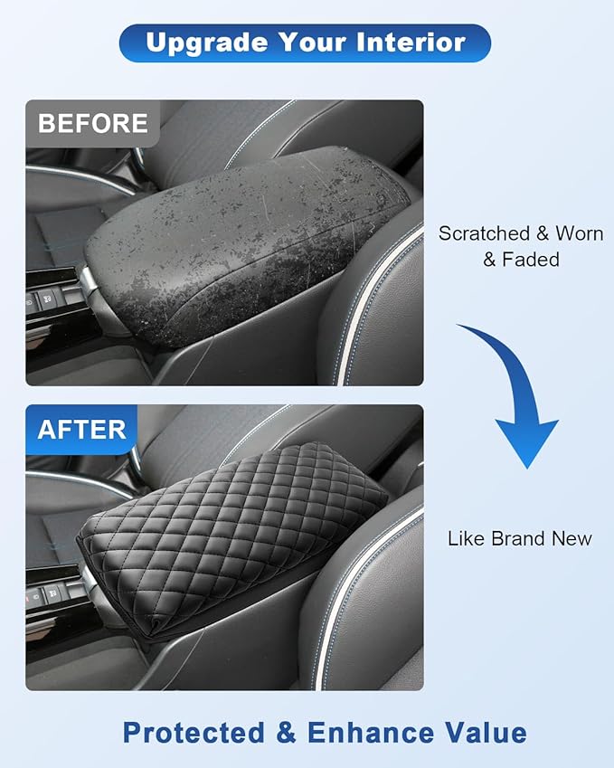 CDEFG for 2026 Honda HR-V Center Console Cover for 2026 Honda HR-V HRV (Sport,EX-L,LX) Accessories Armrest Cover Middle Console Pad Car Arm Rest Protector