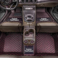 Custom Car Floor Mats Custom Logo/Pattern for SUV Van Truck Sedan Coupe Car Mats Full Surrouded Floor Mat All Weather Waterproof and Anti-Slip Protection Car Floor Liners(Black red)