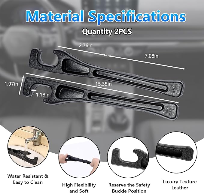LLXGAB 【Compatible with Toyota Highlander】 Seat Gap Filler,No Drop Seat Guard Compatible with Toyota Highlander.Drop Seat Guards for Cars(2Pcs),Emergency Keychain Car Escape Tool(2Pcs)