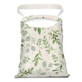 Car Trash Can, Seat Back Hanging Car Trash Bag, Cute Canvas Car Garbage Bag, Essential Car Trash Bin Car Organizers Green Leaf Floral