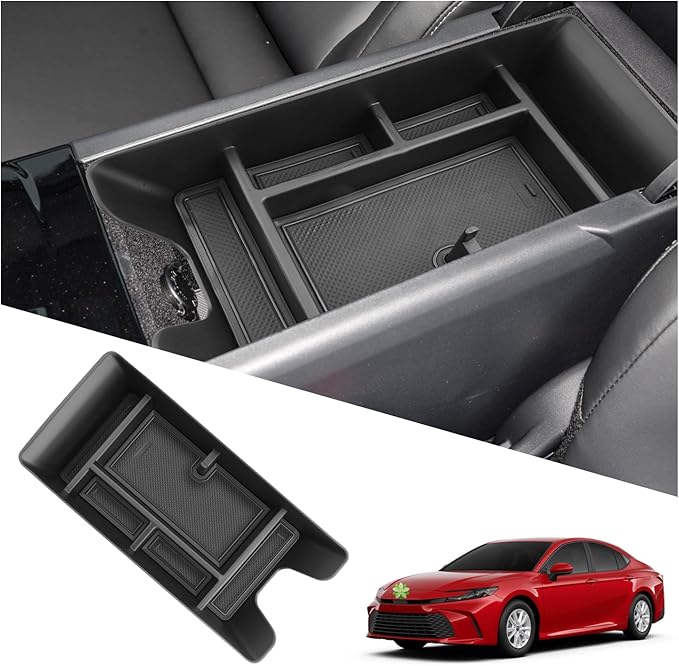 Ruiya 2026 Camry Armrest Cover for 2026 Toyota Camry Accessories Soft Comfy Center Console Lid Cover Compatible with 2025 2026 Toyota Camry LE/SE/XLE/XSE/TRD