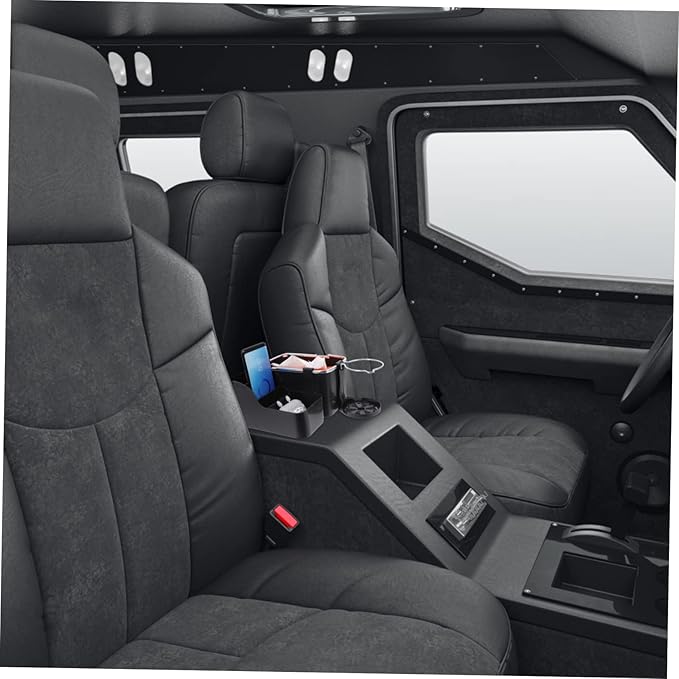 9334a Center Console Organizer Storage Box Multifunctional Armrest Container with Smooth Sliding Design Car Interior Organizer for Phones Coins and Accessories Compatible with
