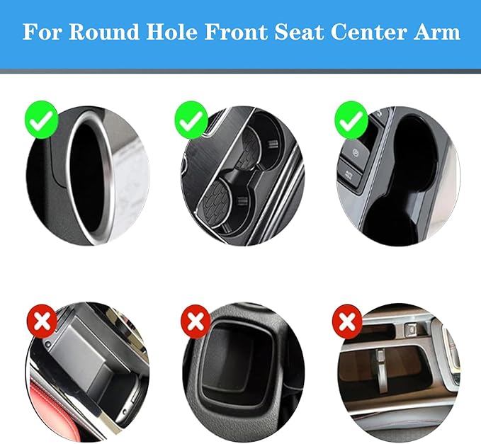 Adjustable Expandable Cup Holder for car Most Cars Trucks SUVs.-Car Cup Holder Expander fit cola Coffee Cups,2 in 1 cupholder Expander Compatible with Big Paper Bucket. (BJ-2380)