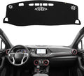 KEYOOG Dashboard Cover Dash Mat Fit for Chevy Blazer 2024-2019 Car Dash Board Mat Anti-Glare Carpet,Non-Slip Pad Sunshield Protector (Black)
