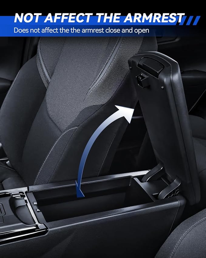 Armrest Cover for 2023 2024 2025 2026 Toyota Prius(LE/XLE/Limited/Nightshade Edition) Accessories Center Console Middle Lid Pad Protector for Car Elbow Rest