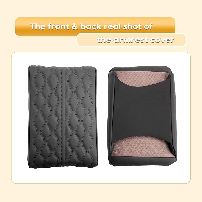 Armrest Cover for 2023-2026 Kia Sportage NQ5(LX/EX/X-Line/SX/SX Prestige/X-Pro/X-Pro Prestige) Kia Sportage NQ5 Accessories Center Console Cover Arm Rest Protector Middle Protector PU Leather,Non-Slip