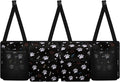 CLOHOMIN Dog Paw Car Trunk Organizer Cute Backseat Car Organizer with Net Collapsible Cargo Bag with 4 Pockets Hanging Car Storage Accessories Gifts for Women Men