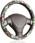 Botanical Berry Vine Steering Wheel Cover, Universal Fit,14.5-15 Inch (Botanical Berry Vine)
