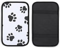 Animal Paw Print Car Center Console Cushion Pad,Waterproof Armrest Seat Box Cover Protector,Comfortable Car Decor Accessories Fit for Most Cars, Vehicles, SUVs