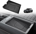 BestEvMod Center Console Wireless Charger Mat Compatible with Kia EV9 Accessories 2024 2025 2026 Phone Charge Area Silicone Cover Non Slip Silicone Pad Black
