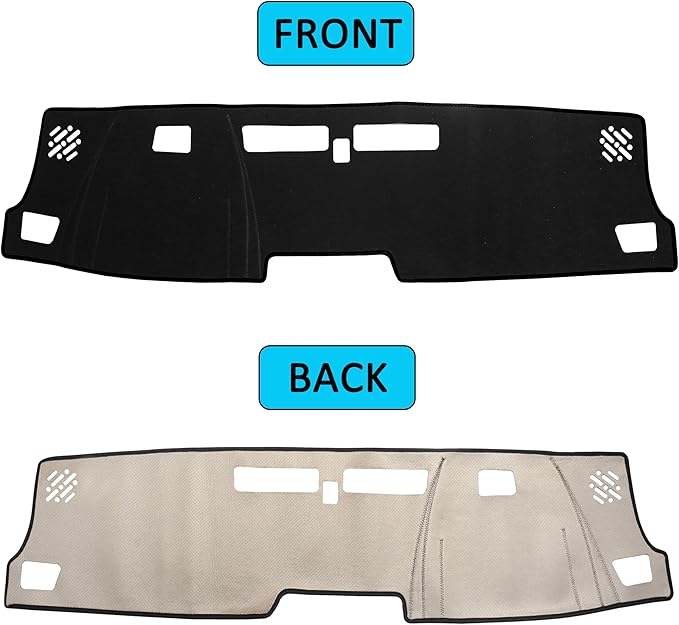 Dash Cover for Chevy Colorado/Gmc Canyon 2023 2024 2025 2026 Dashboard Cover Mat Center Console Non-Slip No Glare Protector Mat Pad Sunshade Interior Accessories for Chevylot Colorado, Black Trim