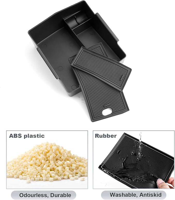 SKTU 3Pcs for 2025 2026 Subaru Forester Center Console Organizer 2025 2026 Forester Console Tray Subaru Forester 2025 2026 Accessories Cup Holder 2025+ Forester Wireless Charging Pad with Coin Holder