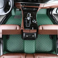 Custom Making Car Floor Mats for 96% Car Model Luxury Leather All Weather Waterproof Anti-Skid Full Coverage Liners (Green)