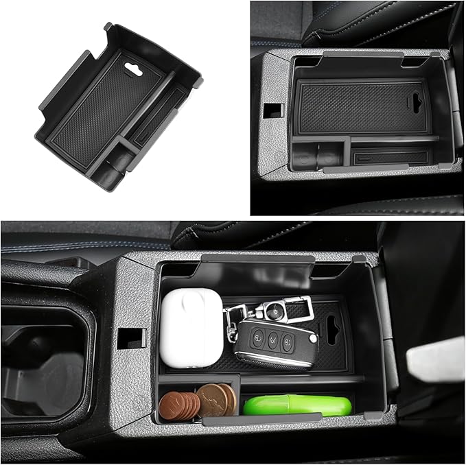 Ruiya 2022-2026 Jeep Compass Center Console Organizer for Jeep Compass Accessories ABS Material Middle Console Organizer Compatible with 2022-2026 Jeep Compass Interior Accessories