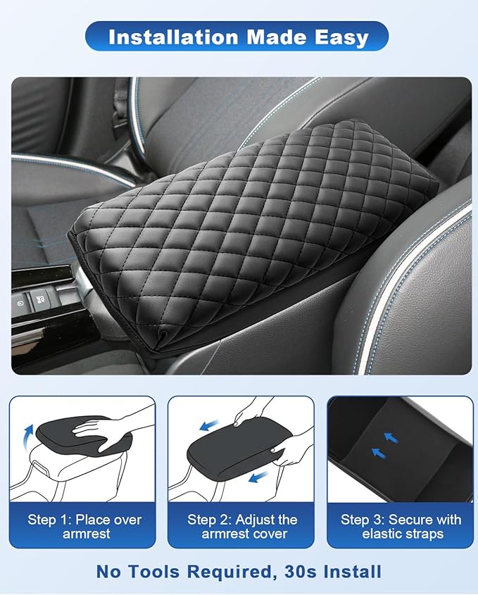 CDEFG for 2026 Honda HR-V Center Console Cover for 2026 Honda HR-V HRV (Sport,EX-L,LX) Accessories Armrest Cover Middle Console Pad Car Arm Rest Protector