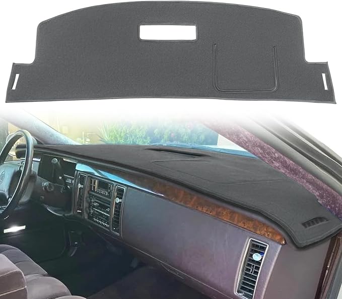Dash Cover Mat Custom Fit for Cadillac Fleetwood Dashboard Pad Carpet Protector K305 (Dark Gray)