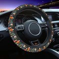 Mushrooms Cute Steering Wheel Cover Non-Slip Breathable Sweat-Absorbent Suitable for SUV Van Truck Car Universal Protection Accessories 15 Inch Suitable for Women Men